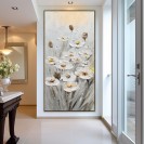 Daffodils Painting on Canvas Large Wall Art