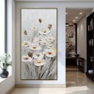 Daffodils Painting on Canvas Large Wall Art