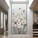 Daffodils Painting on Canvas Large Wall Art