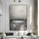 Grey and Black Painting Wall Art