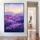 Lavender Field Wall Art Painting On Canvas